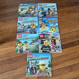 Lego City Young Readers Books, Lot of 7